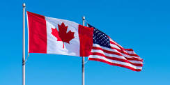 usa canada flag